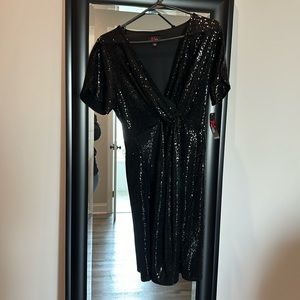 John Meyer black sequin dress size 10